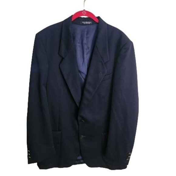 Ron Chereskin Vintage Navy Wool Blazer Sport Jacket Size 42L - Picture 1 of 6